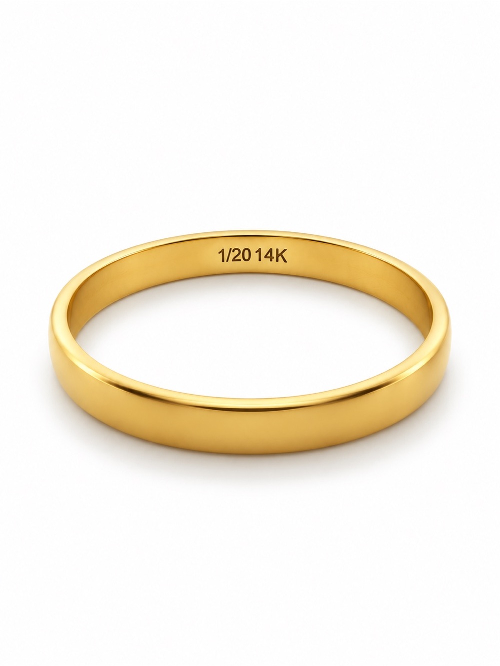 Flat Gold Ring Band